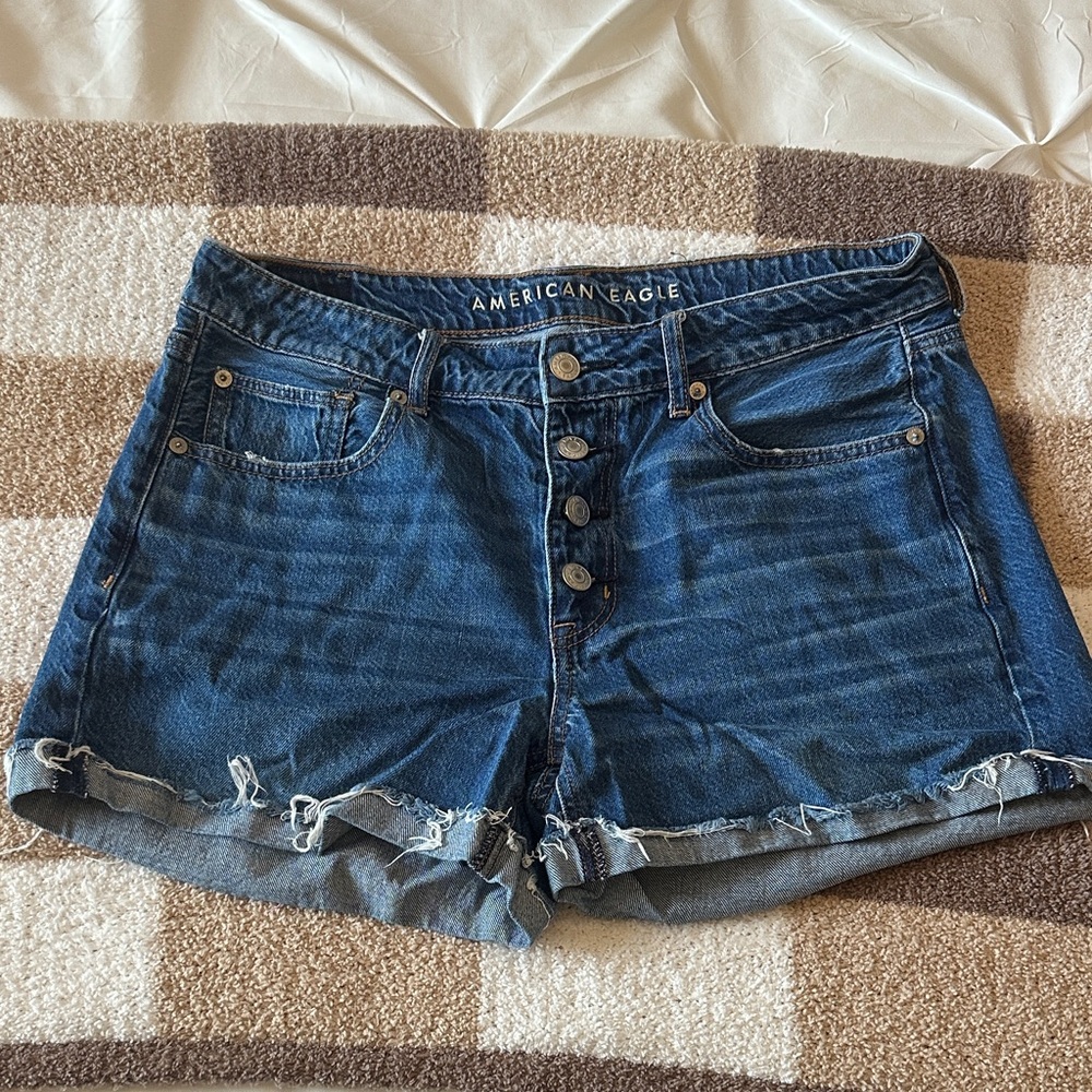 American Eagle Outfitters Dark Blue Jean Shorts